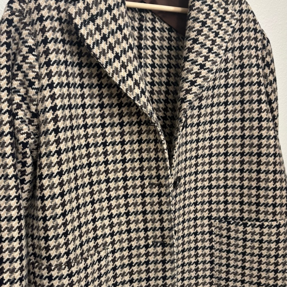 Massimo Alba Wool Houndstooth Coat